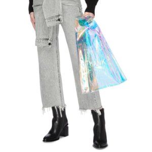NWOT holographic ‘Thank You’ faux-shopping bag